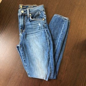 EUC 7 For All Mankind the Ankle Skinny Jeans